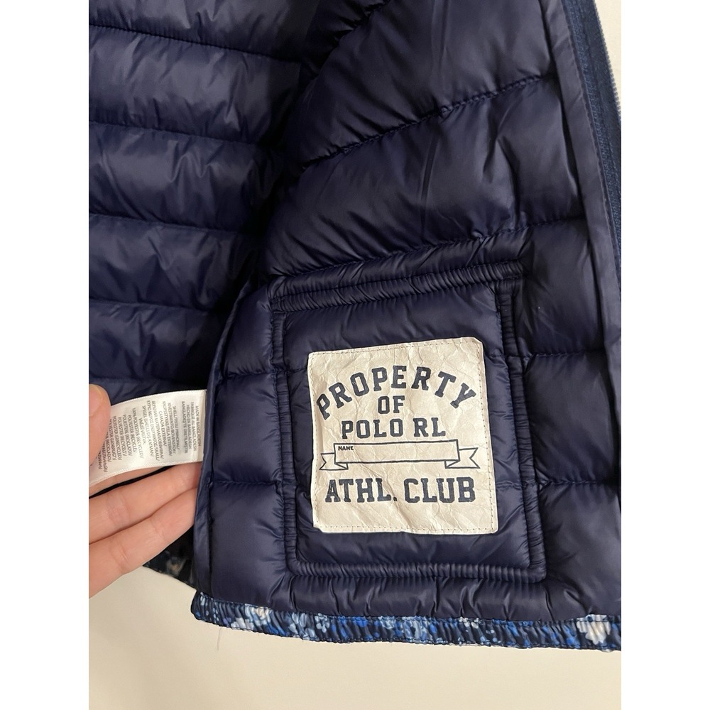 Polo Ralph Lauren Girls 6x Hooded Puffer Vest Floral - Picture 6 of 8
